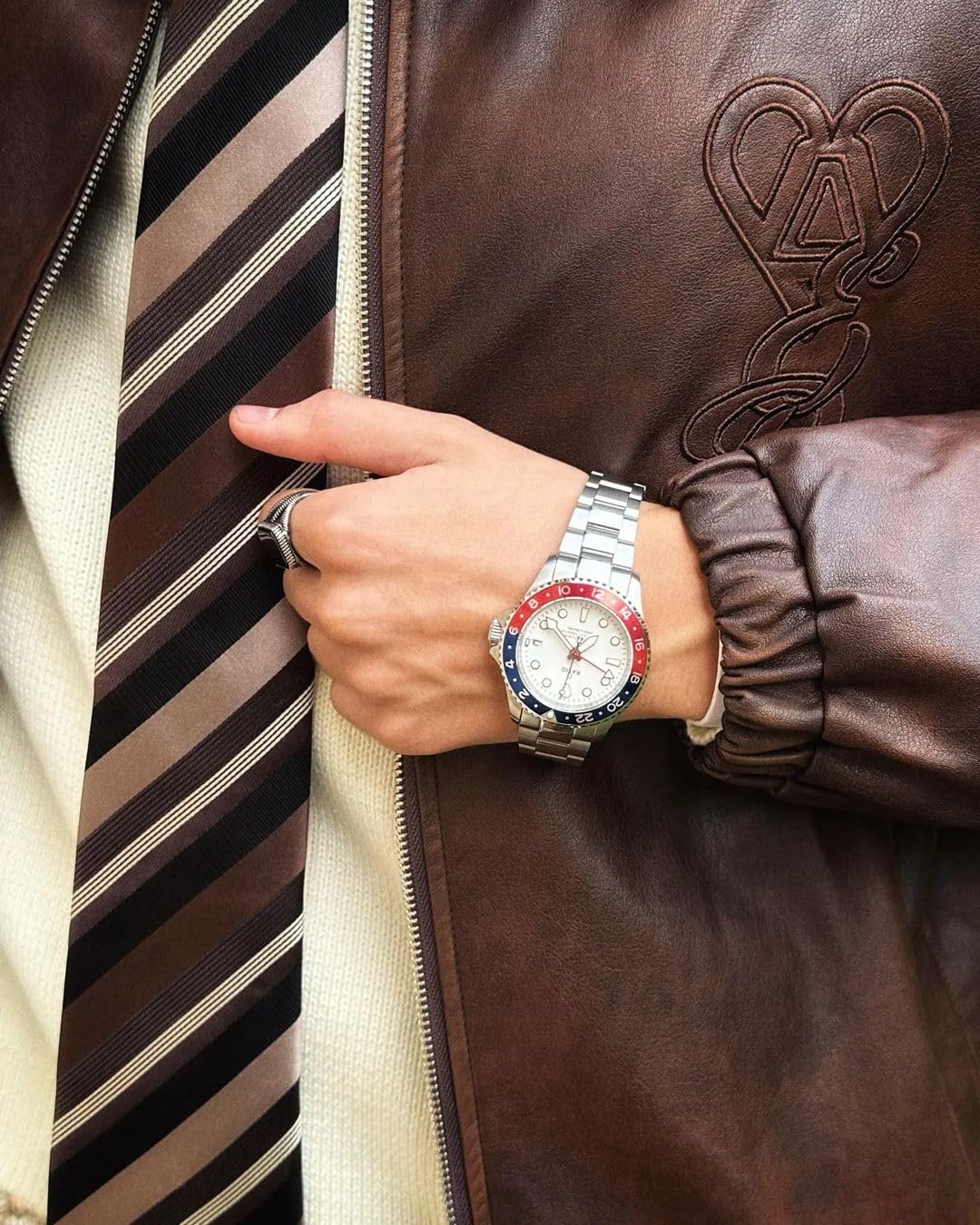 RATIO FreeDiver Dive Watch Sapphire Crystal GMT Rotating Bezel Automatic Diver Watch 200M Water Resistant Diving Watch for Men - Image 6