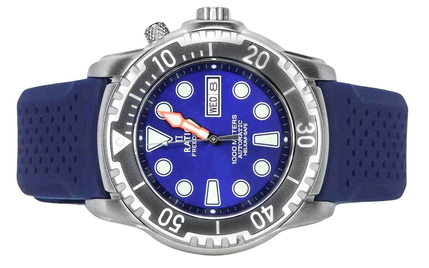 RATIO FreeDiver Helium-Safe Dive Watch Sapphire Crystal Automatic Diver Watch 1000M Water Resistant Diving Watch for Men - Image 4