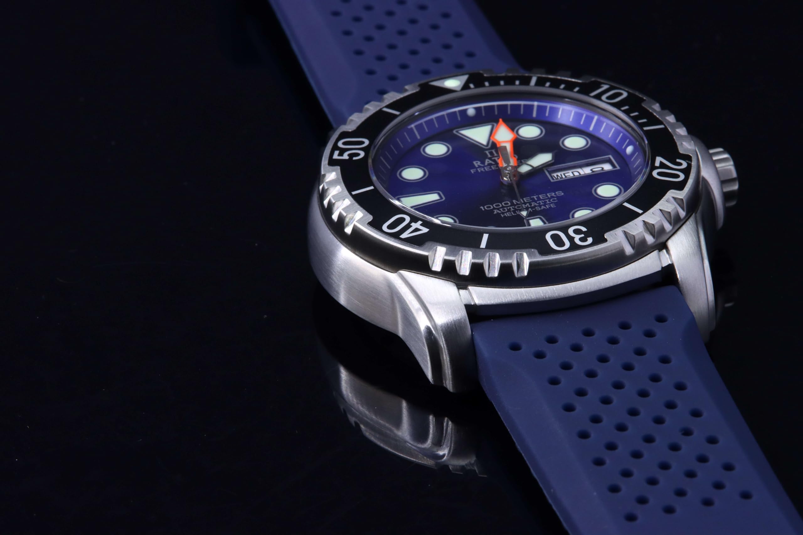 RATIO FreeDiver Helium-Safe Dive Watch Sapphire Crystal Automatic Diver Watch 1000M Water Resistant Diving Watch for Men - Image 6