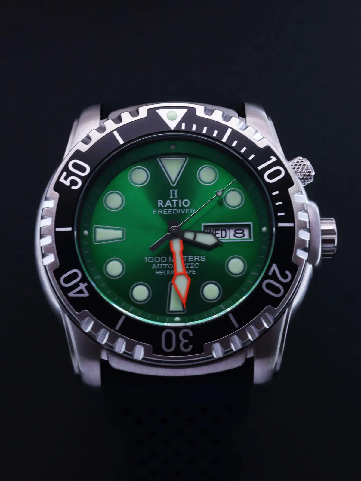 RATIO FreeDiver Helium-Safe Dive Watch Sapphire Crystal Automatic Diver Watch 1000M Water Resistant Diving Watch for Men - Image 3