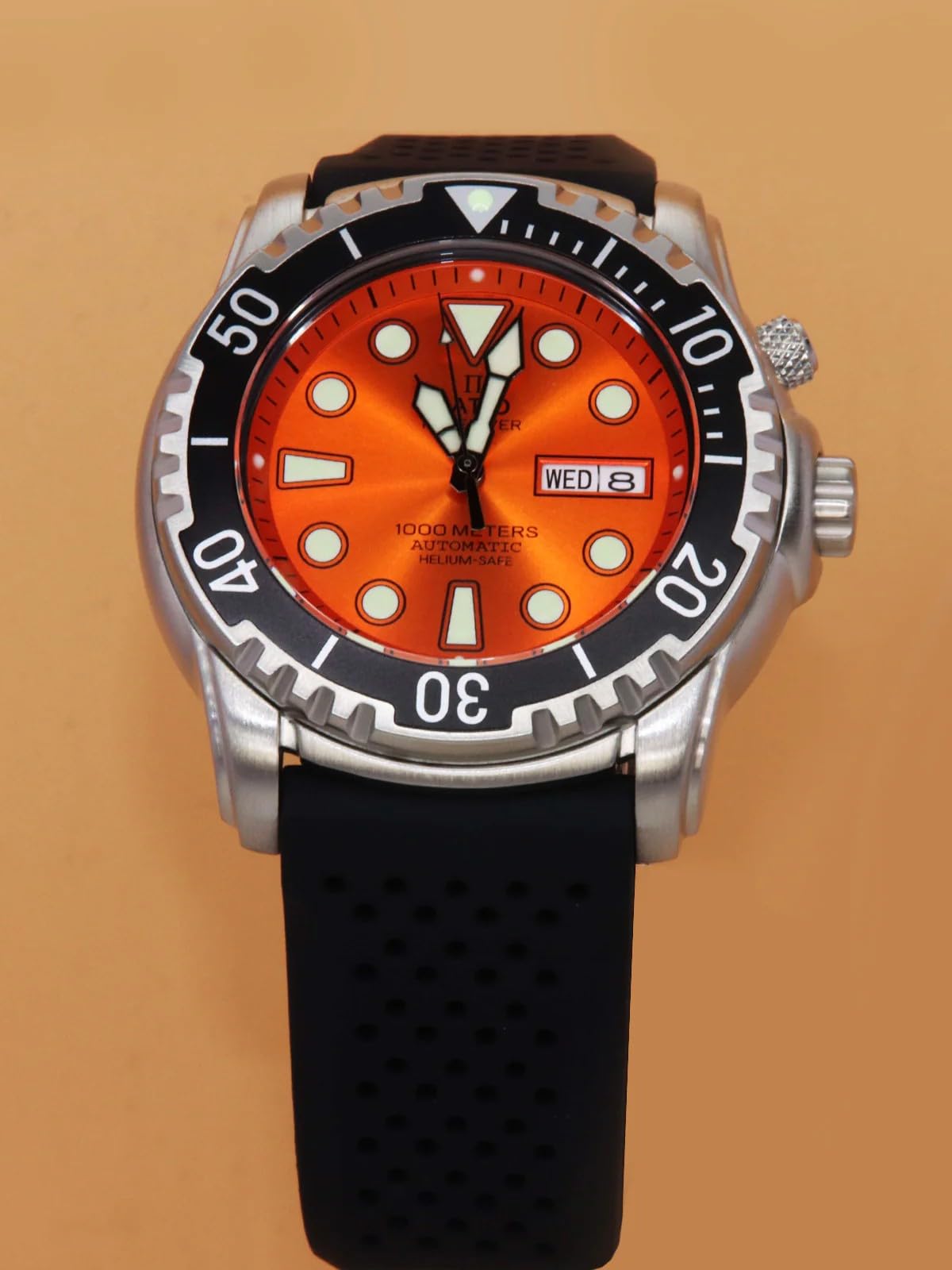 RATIO FreeDiver Helium-Safe Dive Watch Sapphire Crystal Automatic Diver Watch 1000M Water Resistant Diving Watch for Men - Image 3