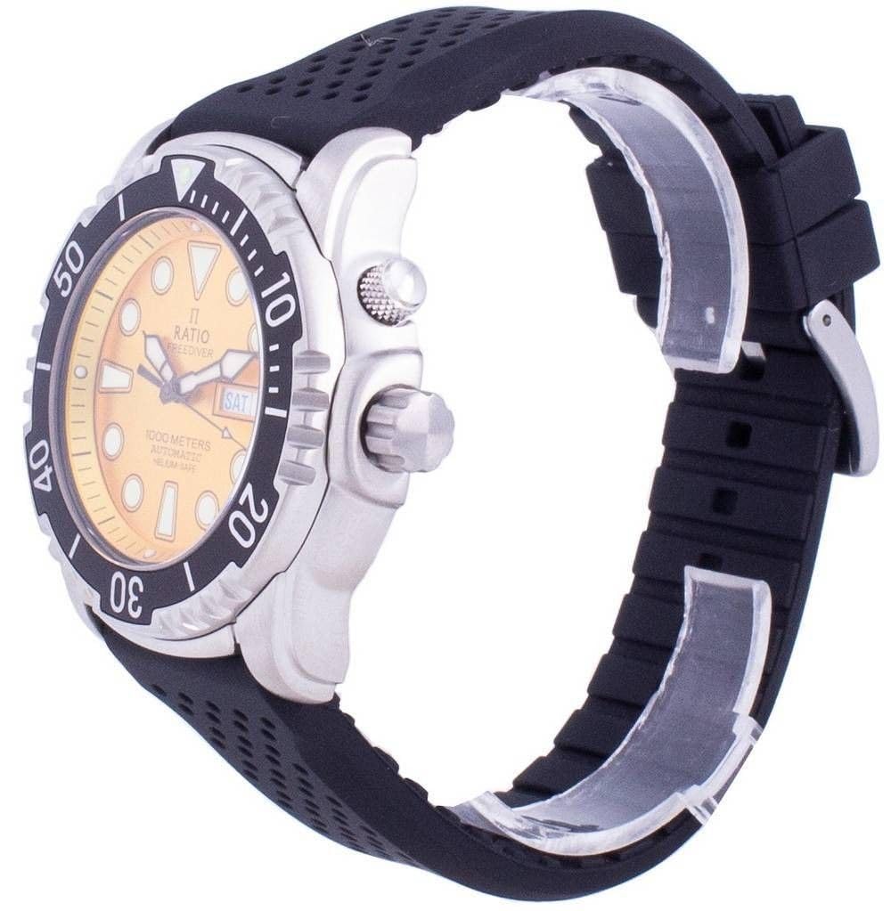 RATIO FreeDiver Helium-Safe Dive Watch Sapphire Crystal Automatic Diver Watch 1000M Water Resistant Diving Watch for Men - Image 3