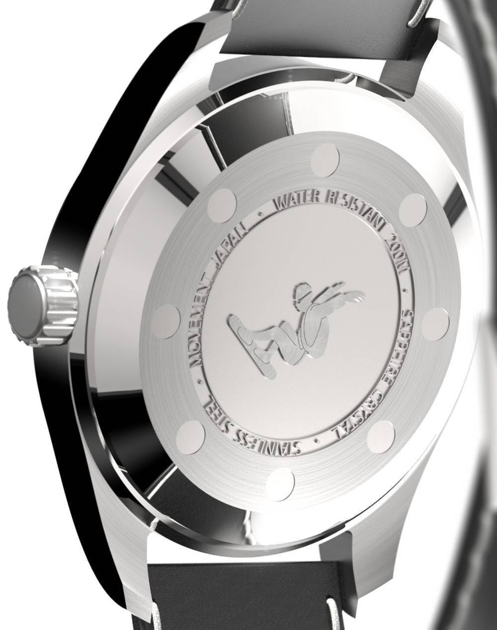 RATIO Pilot Style Watch Leather Strap Analog Display Sapphire Crystal Japanese Automatic 200M Water Resistant Casual Formal Wear Watch for Men - Image 5