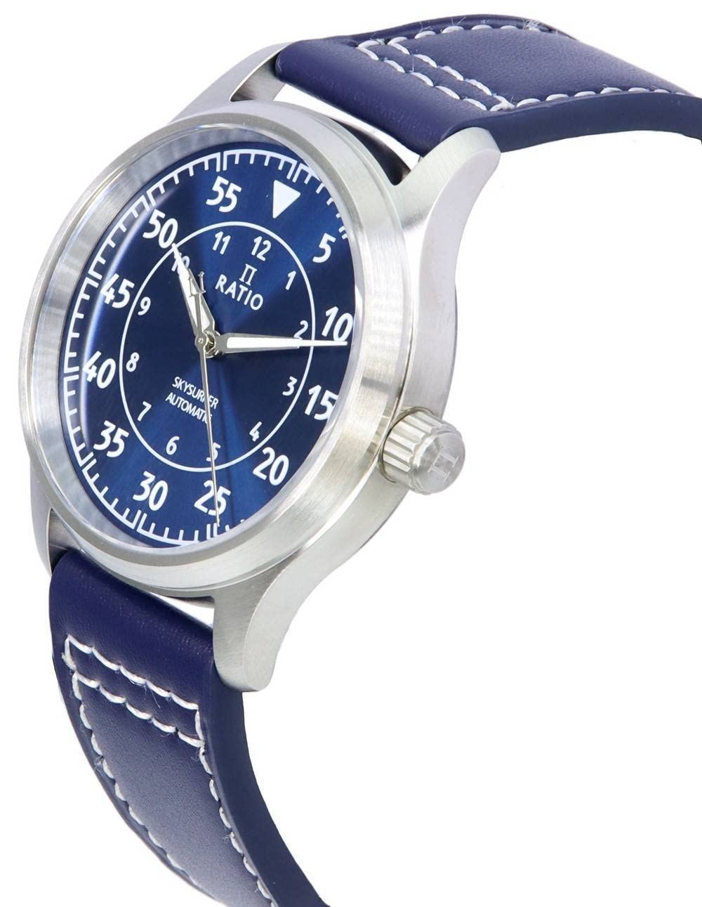 RATIO Pilot Style Watches Analog Japanese Automatic 200M Water Resistant Casual Formal Wear Watch for Men - Image 4